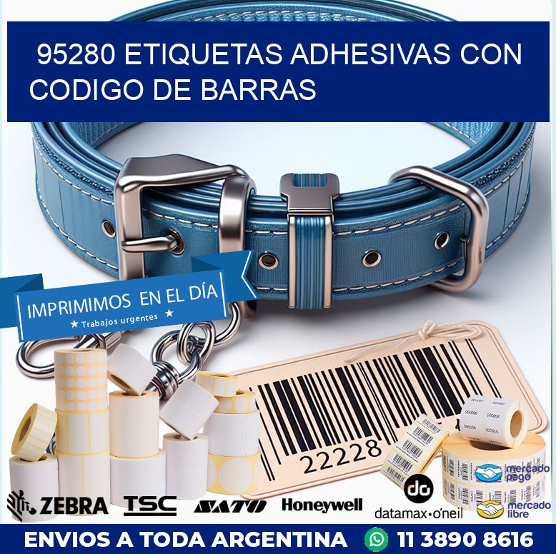 95280 ETIQUETAS ADHESIVAS CON CODIGO DE BARRAS