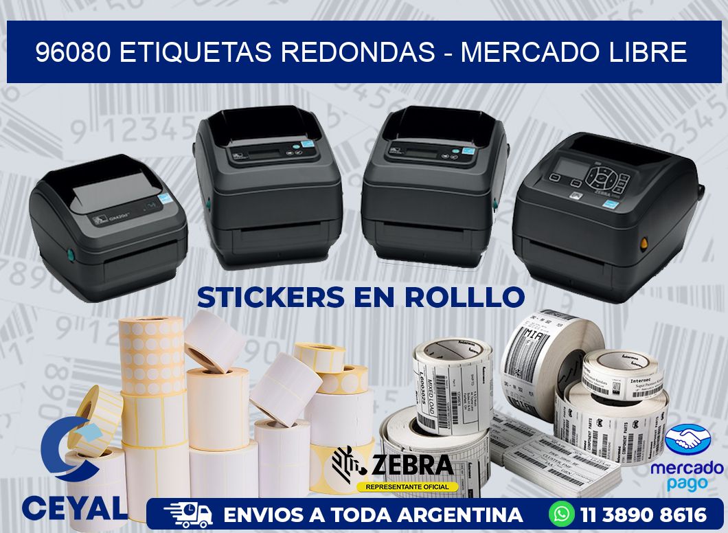 96080 ETIQUETAS REDONDAS - MERCADO LIBRE