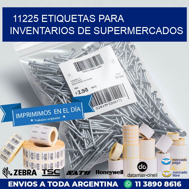 11225 ETIQUETAS PARA INVENTARIOS DE SUPERMERCADOS