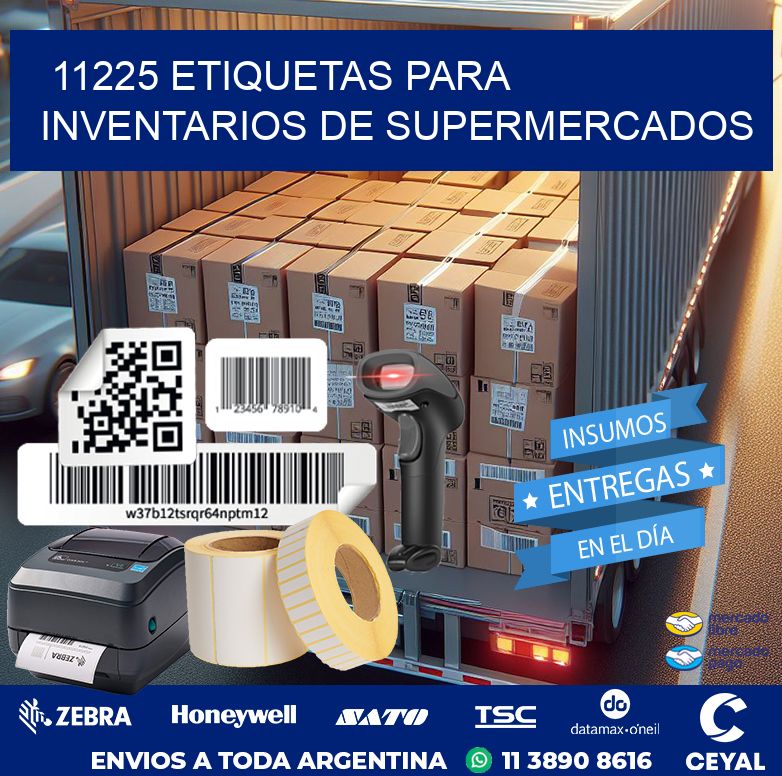 11225 ETIQUETAS PARA INVENTARIOS DE SUPERMERCADOS