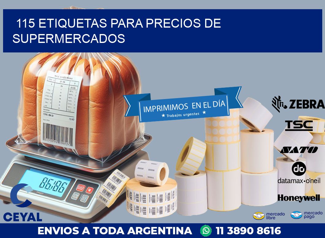 115 ETIQUETAS PARA PRECIOS DE SUPERMERCADOS