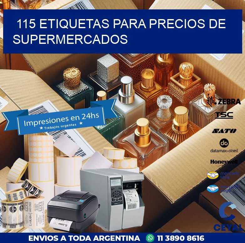 115 ETIQUETAS PARA PRECIOS DE SUPERMERCADOS