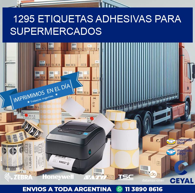 1295 ETIQUETAS ADHESIVAS PARA SUPERMERCADOS