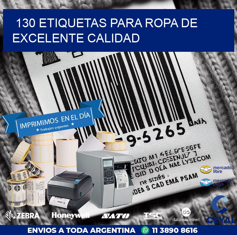 130 ETIQUETAS PARA ROPA DE EXCELENTE CALIDAD