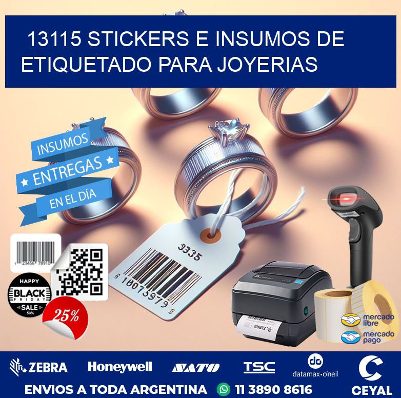 13115 STICKERS E INSUMOS DE ETIQUETADO PARA JOYERIAS