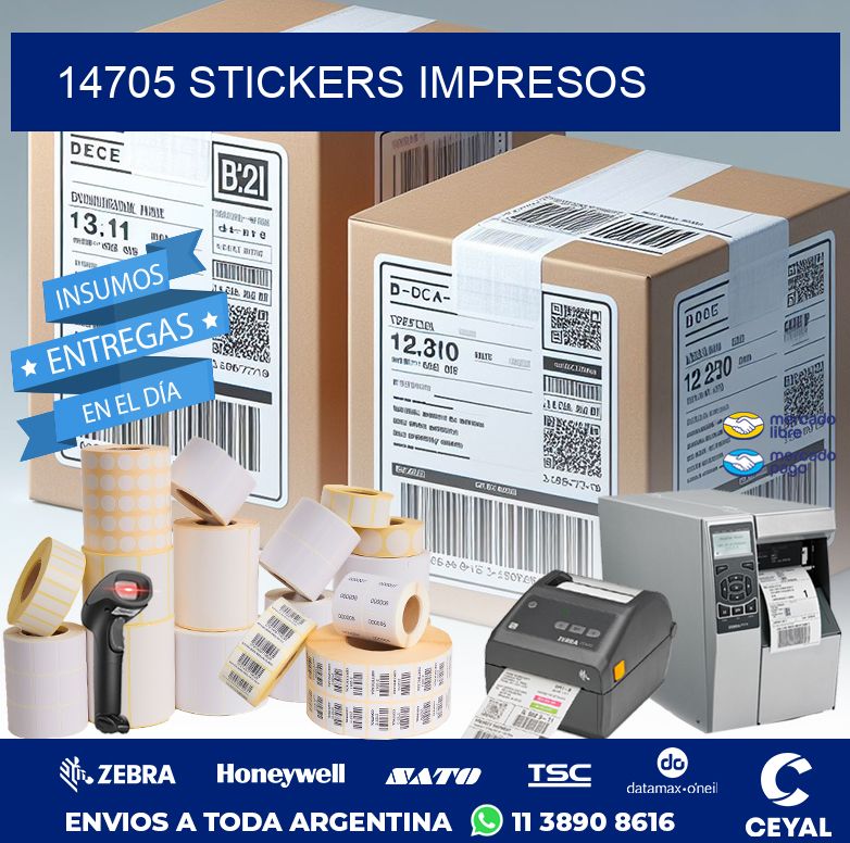 14705 STICKERS IMPRESOS