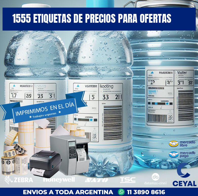 1555 ETIQUETAS DE PRECIOS PARA OFERTAS