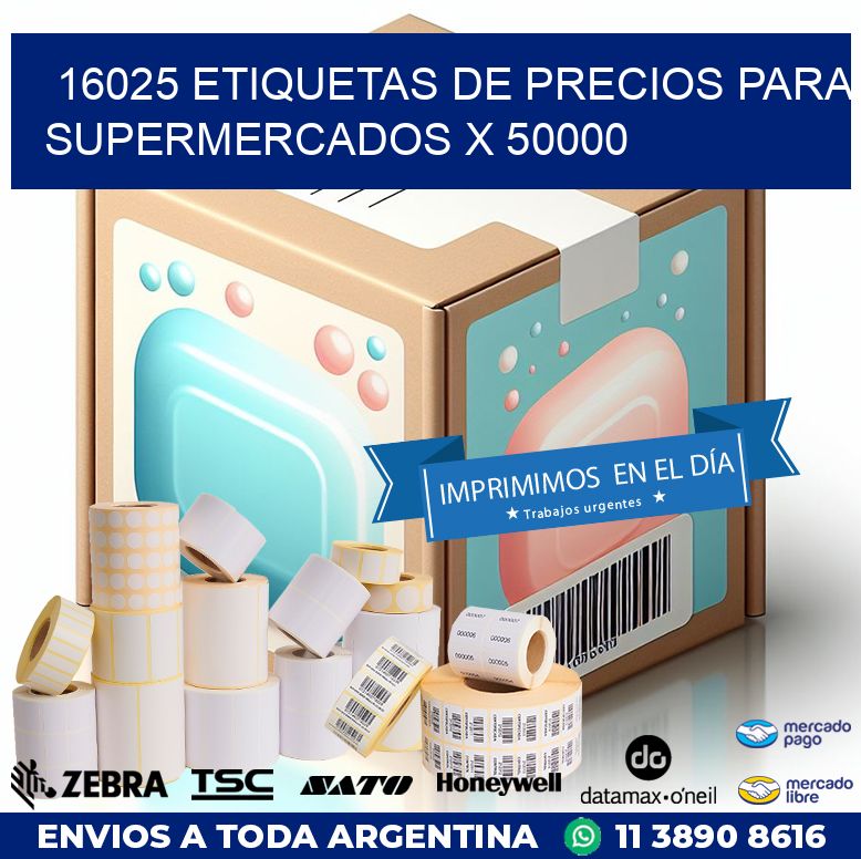 16025 ETIQUETAS DE PRECIOS PARA SUPERMERCADOS X 50000