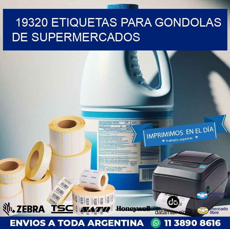 19320 ETIQUETAS PARA GONDOLAS DE SUPERMERCADOS