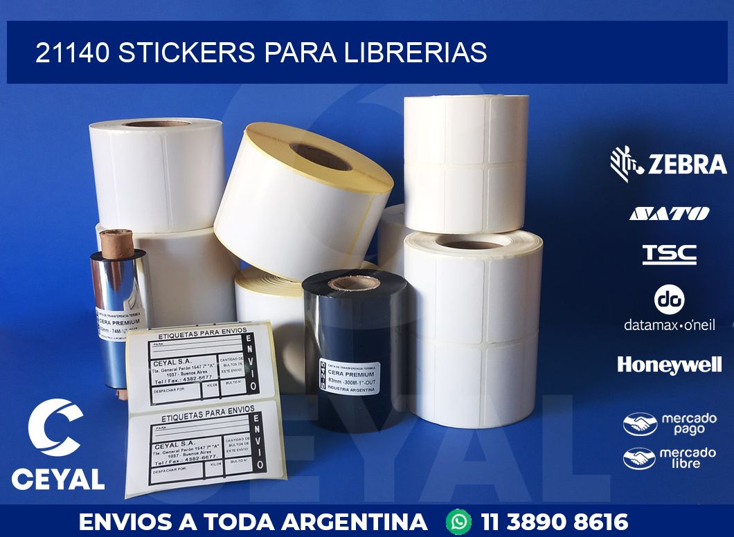 21140 STICKERS PARA LIBRERIAS