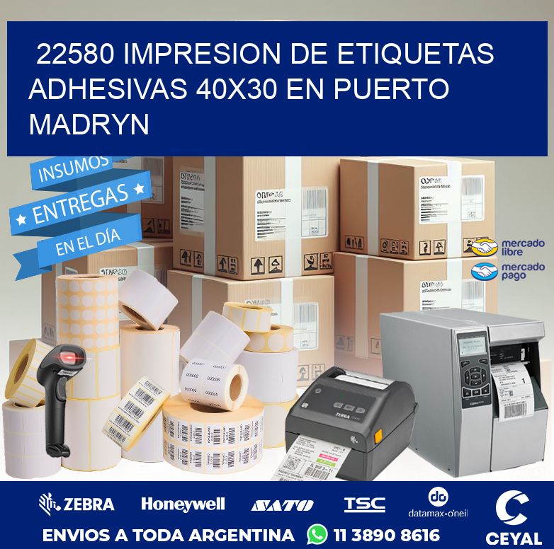 22580 IMPRESION DE ETIQUETAS ADHESIVAS 40X30 EN PUERTO MADRYN