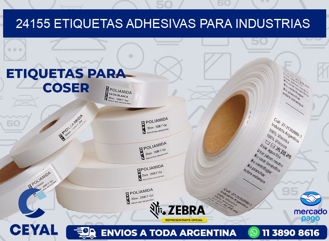 24155 ETIQUETAS ADHESIVAS PARA INDUSTRIAS