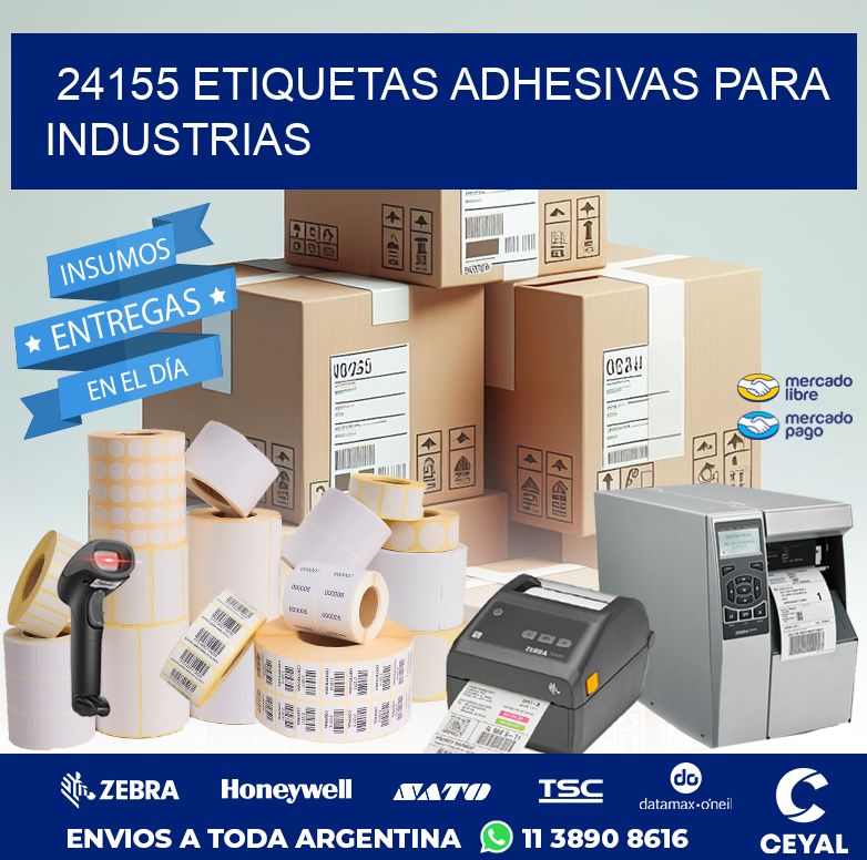 24155 ETIQUETAS ADHESIVAS PARA INDUSTRIAS