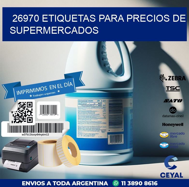 26970 ETIQUETAS PARA PRECIOS DE SUPERMERCADOS