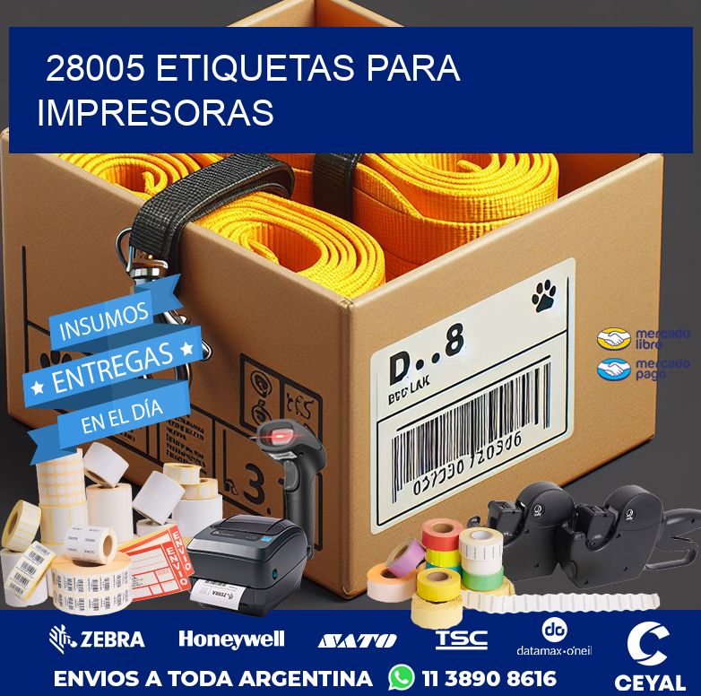 28005 ETIQUETAS PARA IMPRESORAS