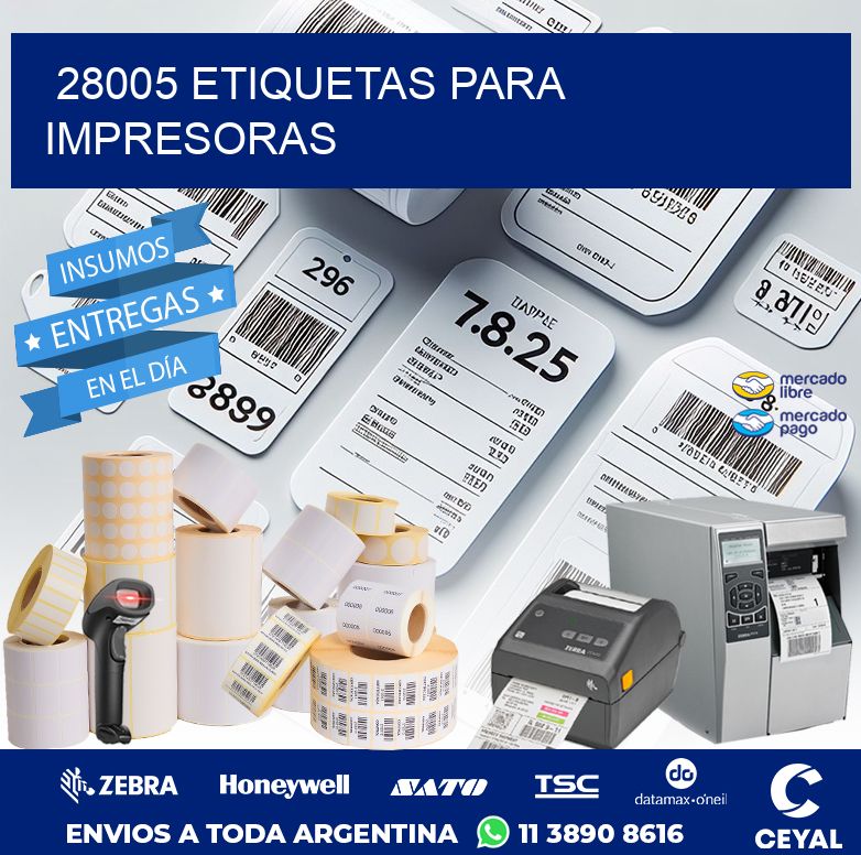 28005 ETIQUETAS PARA IMPRESORAS