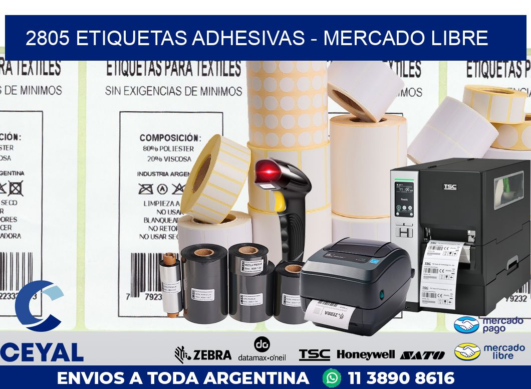 2805 ETIQUETAS ADHESIVAS - MERCADO LIBRE