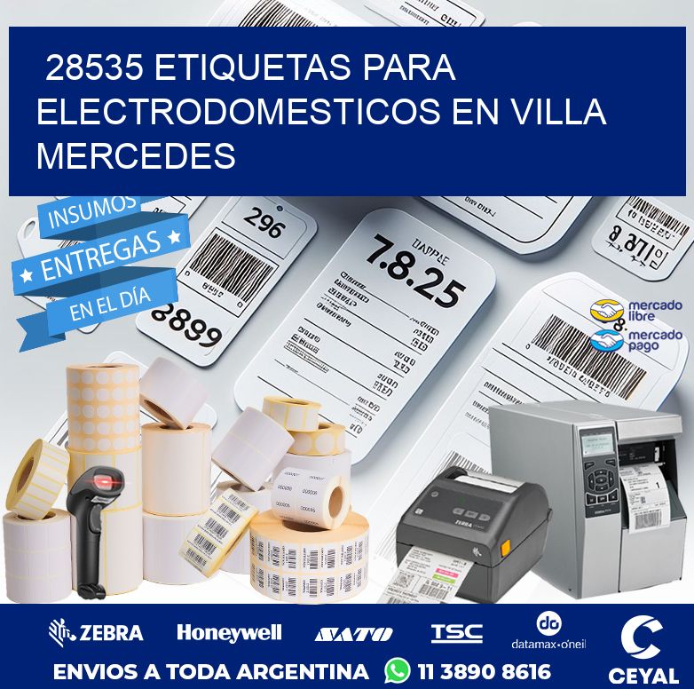 28535 ETIQUETAS PARA ELECTRODOMESTICOS EN VILLA MERCEDES