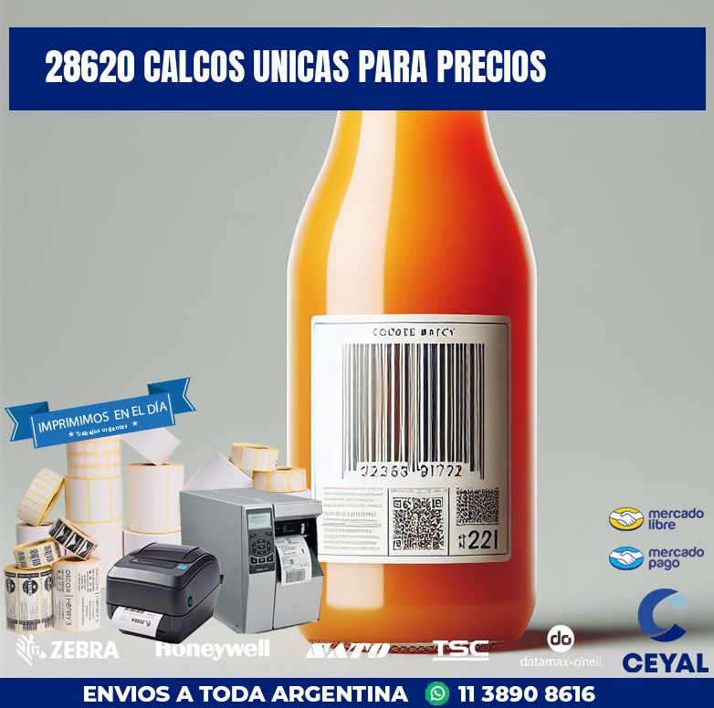 28620 CALCOS UNICAS PARA PRECIOS