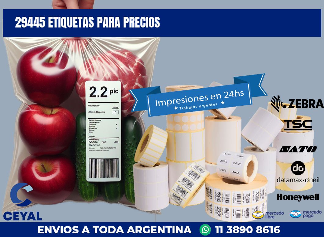 29445 ETIQUETAS PARA PRECIOS