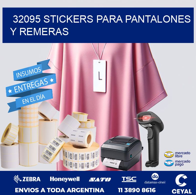 32095 STICKERS PARA PANTALONES Y REMERAS