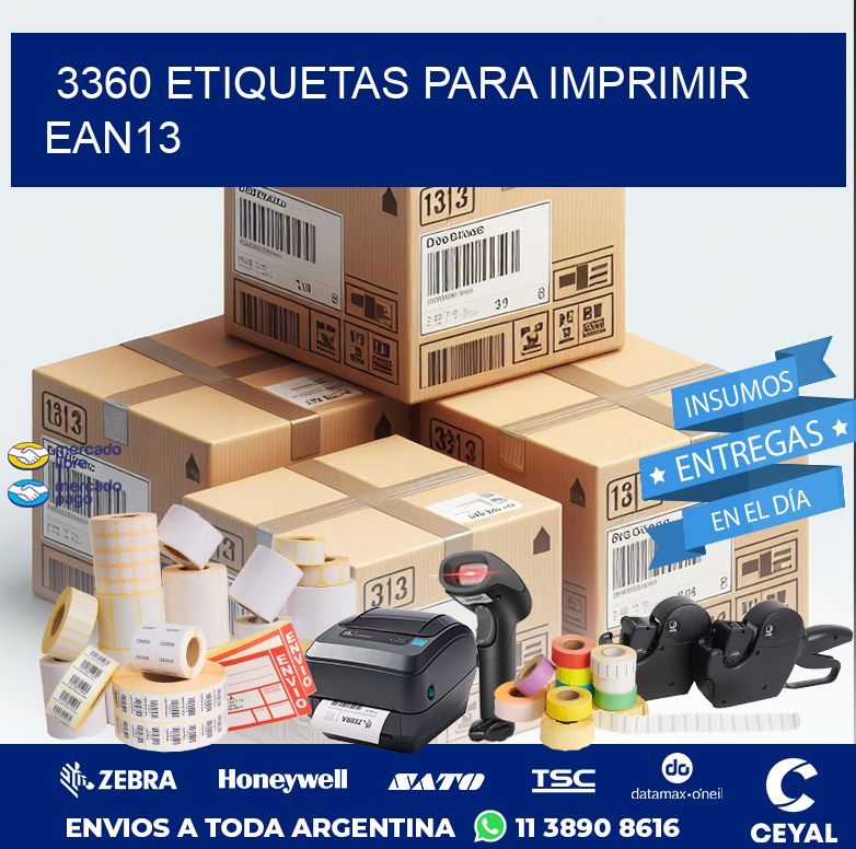 3360 ETIQUETAS PARA IMPRIMIR EAN13