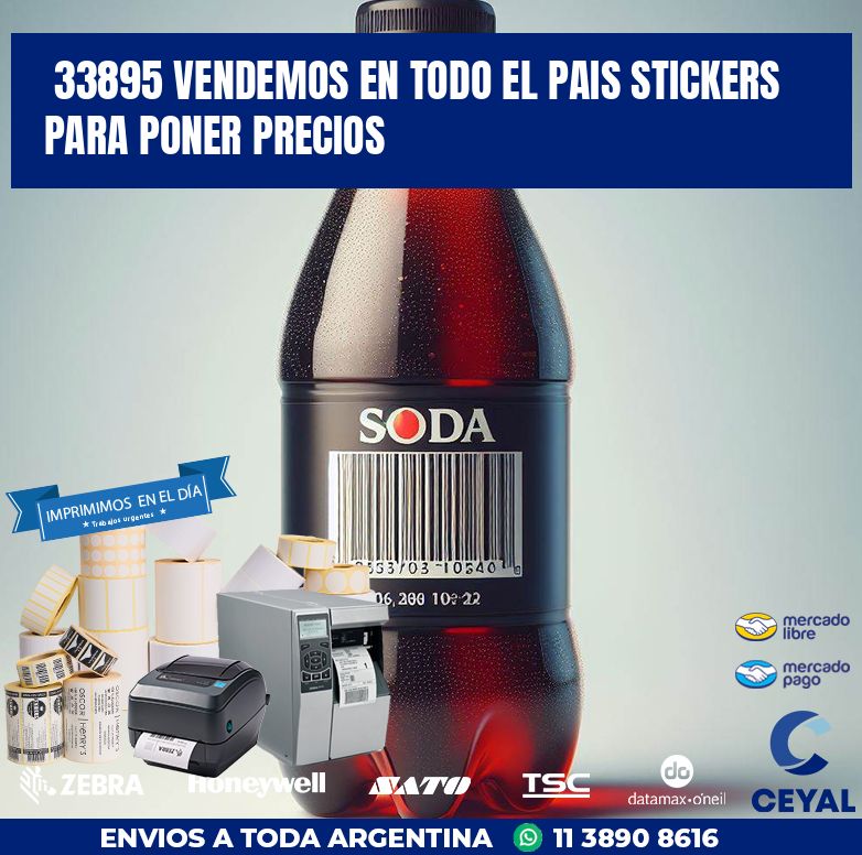 33895 VENDEMOS EN TODO EL PAIS STICKERS PARA PONER PRECIOS