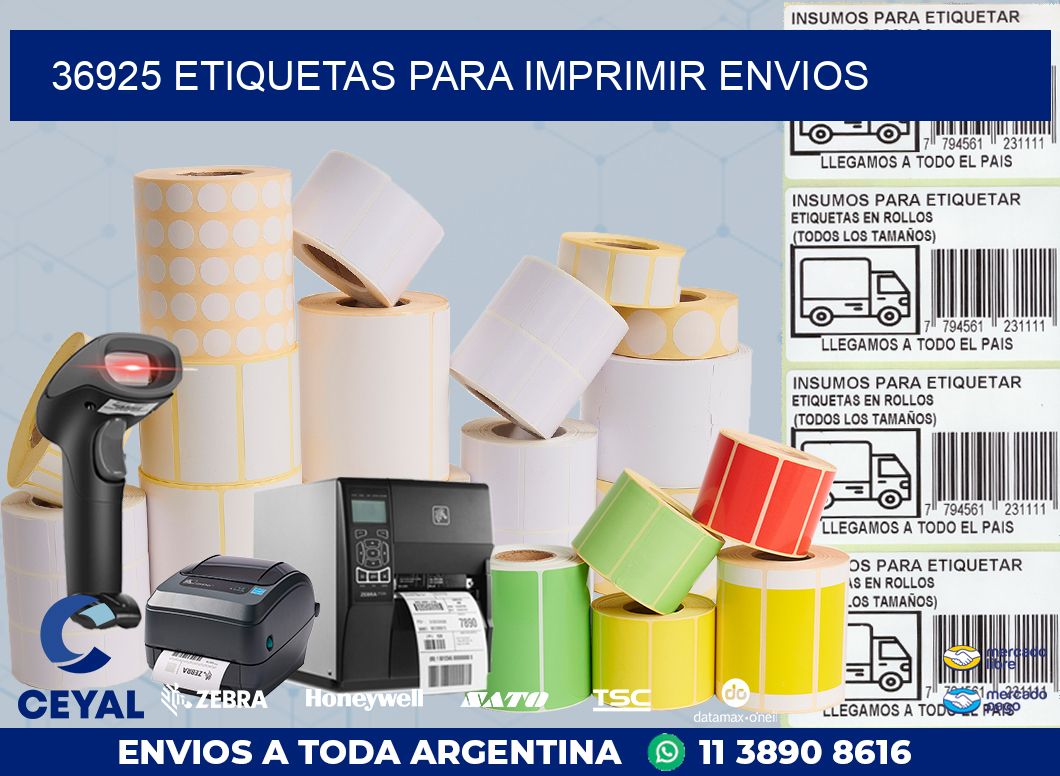 36925 ETIQUETAS PARA IMPRIMIR ENVIOS