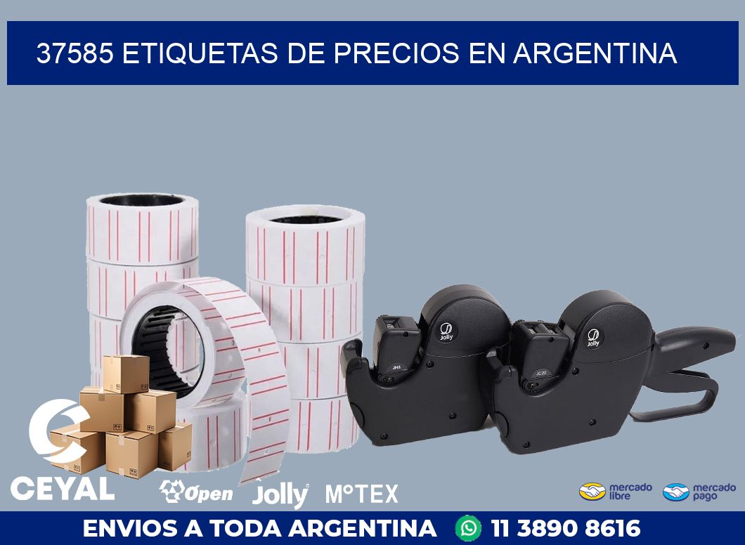 37585 ETIQUETAS DE PRECIOS EN ARGENTINA