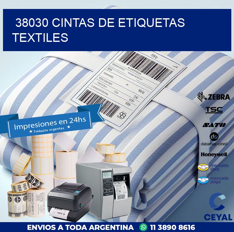 38030 CINTAS DE ETIQUETAS TEXTILES