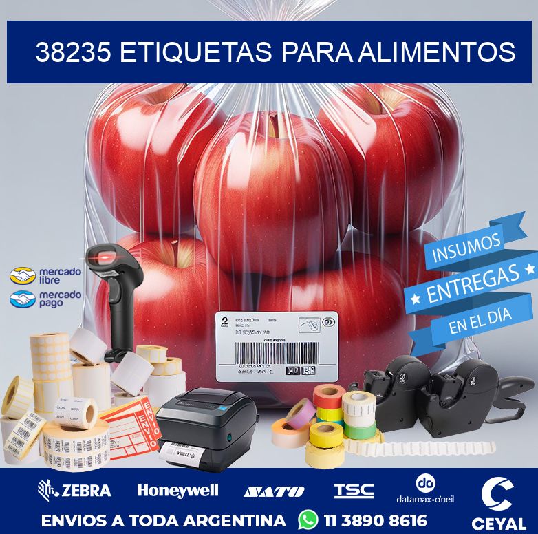 38235 ETIQUETAS PARA ALIMENTOS