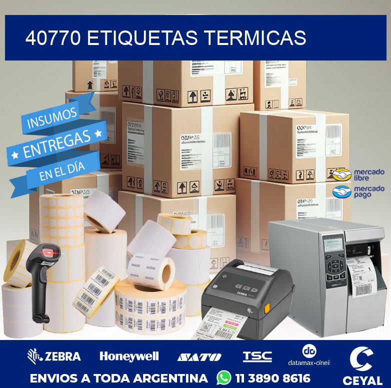 40770 ETIQUETAS TERMICAS