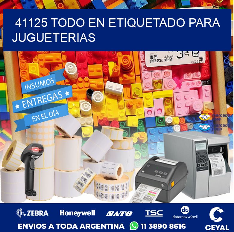 41125 TODO EN ETIQUETADO PARA JUGUETERIAS
