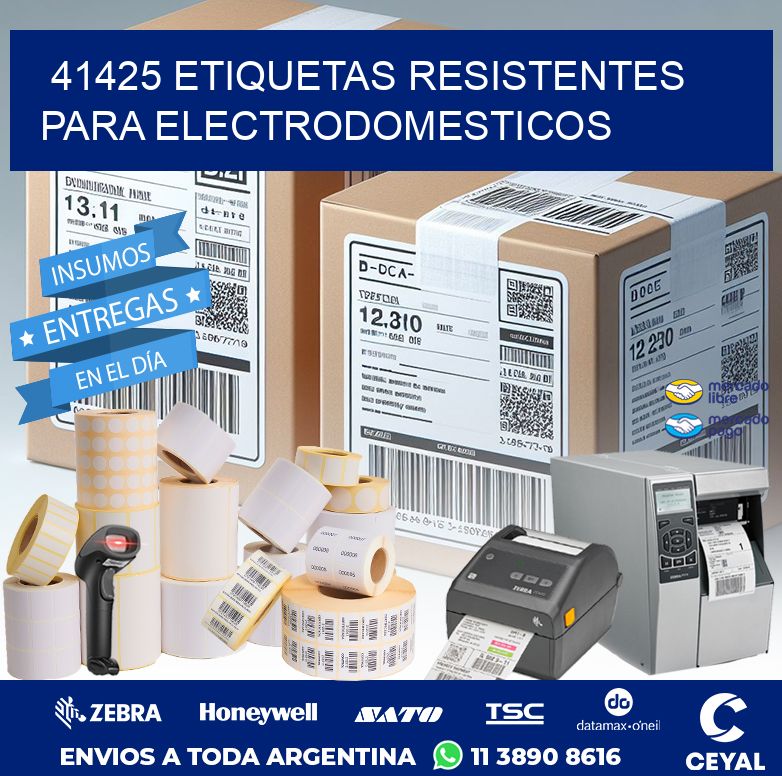 41425 ETIQUETAS RESISTENTES PARA ELECTRODOMESTICOS