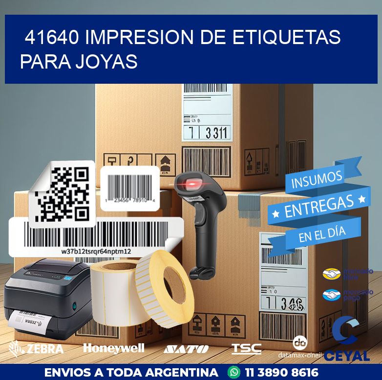 41640 IMPRESION DE ETIQUETAS PARA JOYAS
