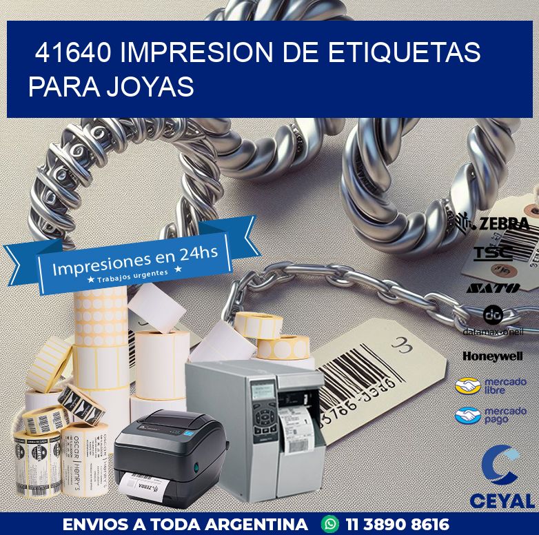 41640 IMPRESION DE ETIQUETAS PARA JOYAS