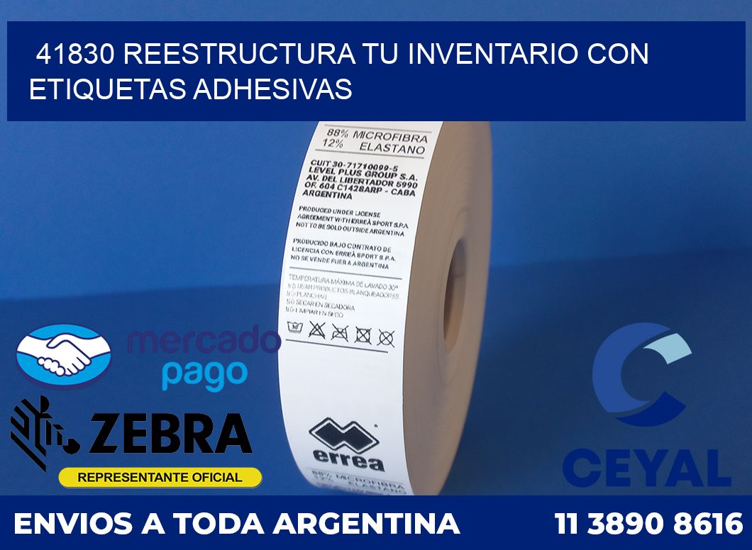 41830 REESTRUCTURA TU INVENTARIO CON ETIQUETAS ADHESIVAS