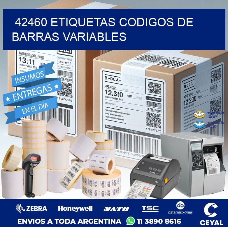 42460 ETIQUETAS CODIGOS DE BARRAS VARIABLES