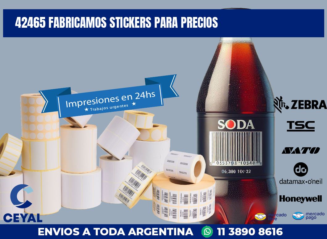 42465 FABRICAMOS STICKERS PARA PRECIOS