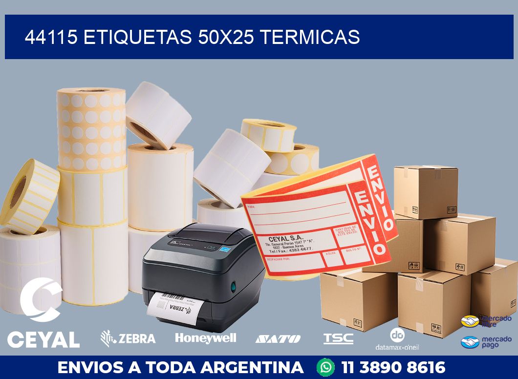 44115 ETIQUETAS 50X25 TERMICAS