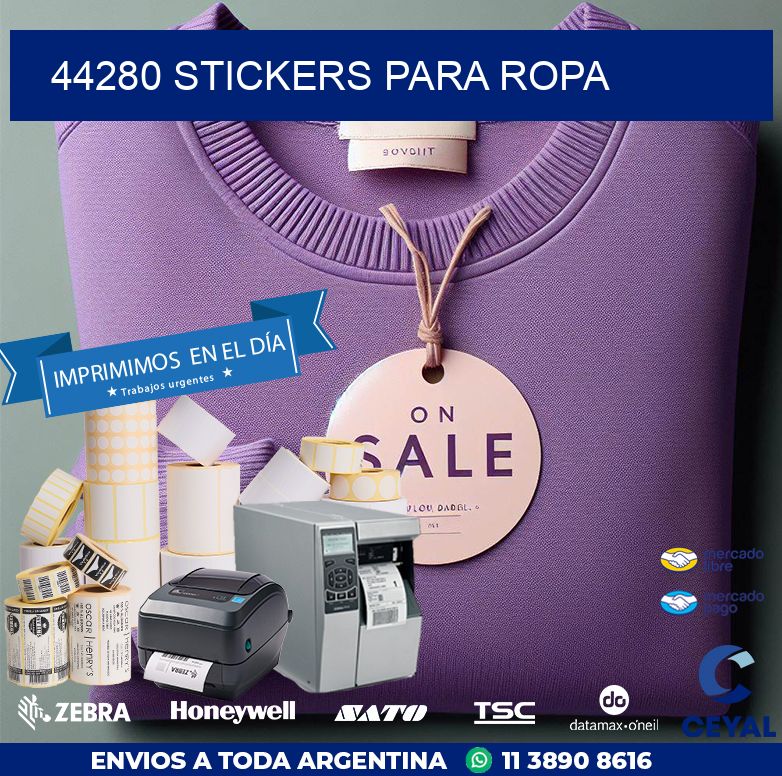 44280 STICKERS PARA ROPA