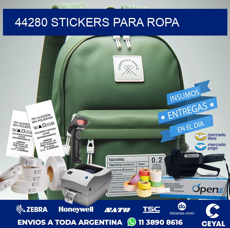44280 STICKERS PARA ROPA
