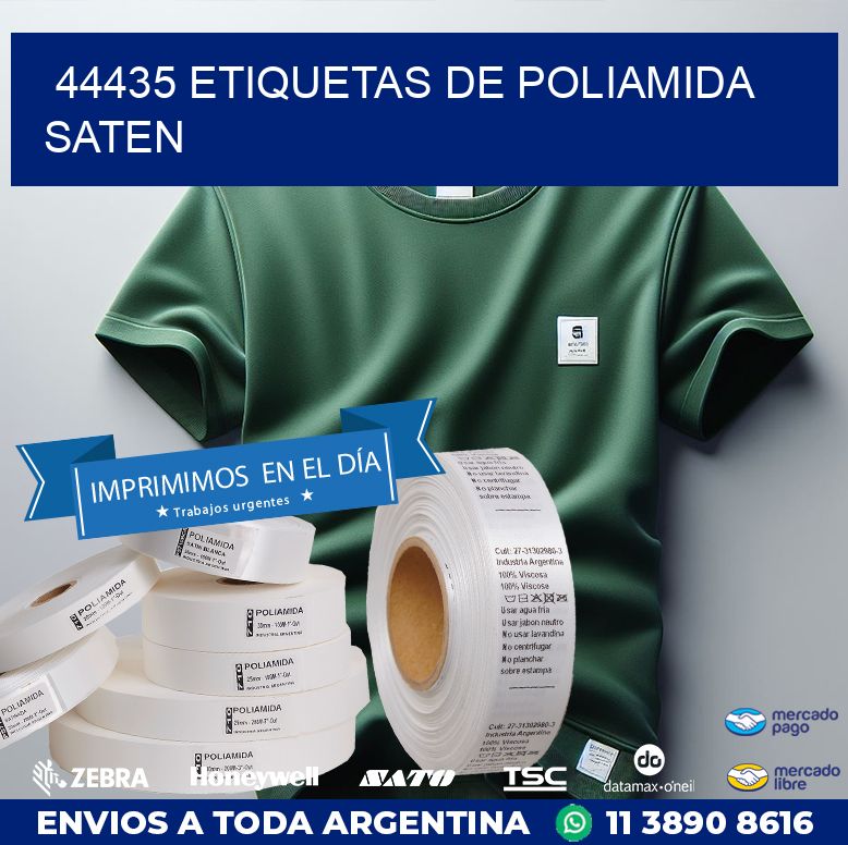 44435 ETIQUETAS DE POLIAMIDA SATEN