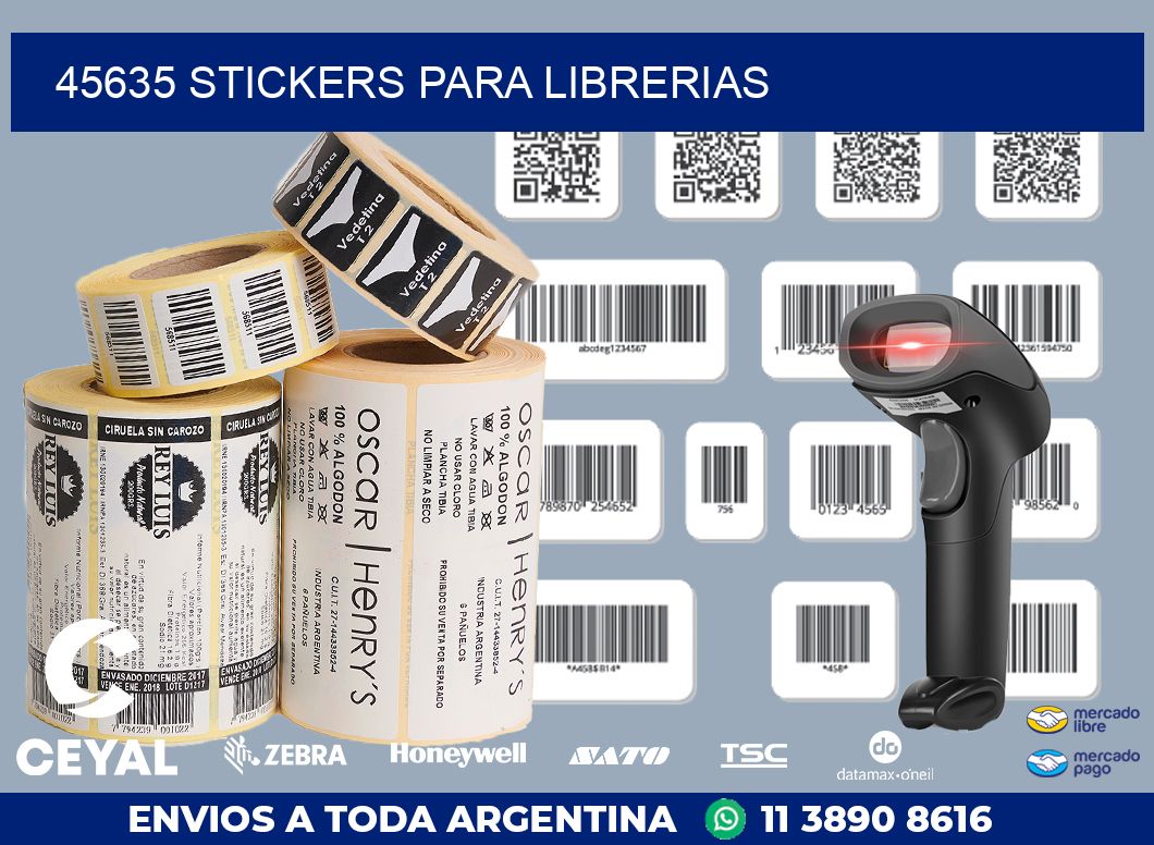 45635 STICKERS PARA LIBRERIAS