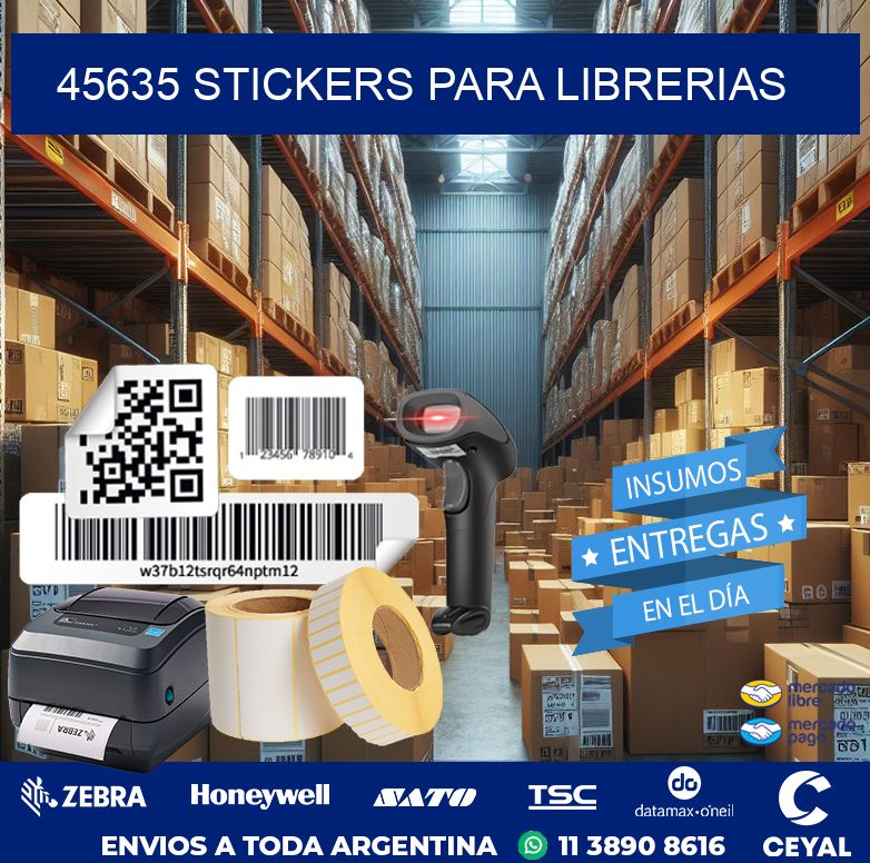 45635 STICKERS PARA LIBRERIAS