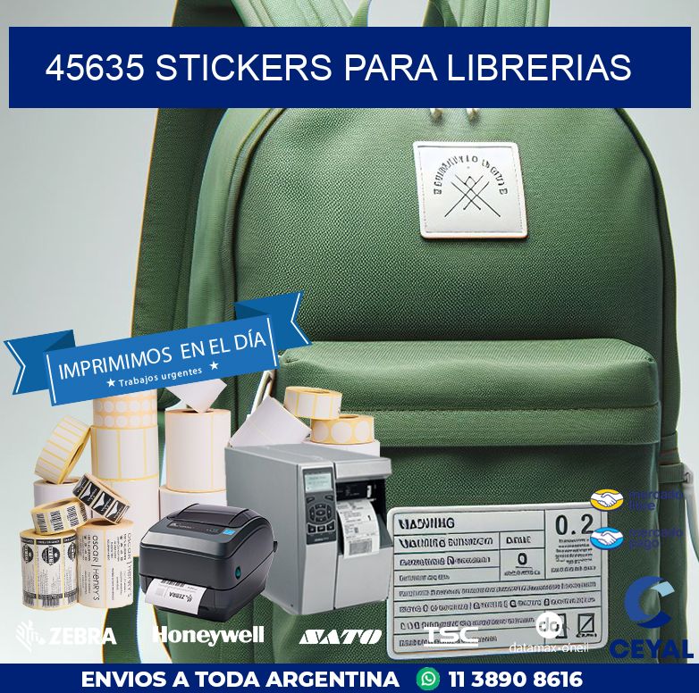 45635 STICKERS PARA LIBRERIAS