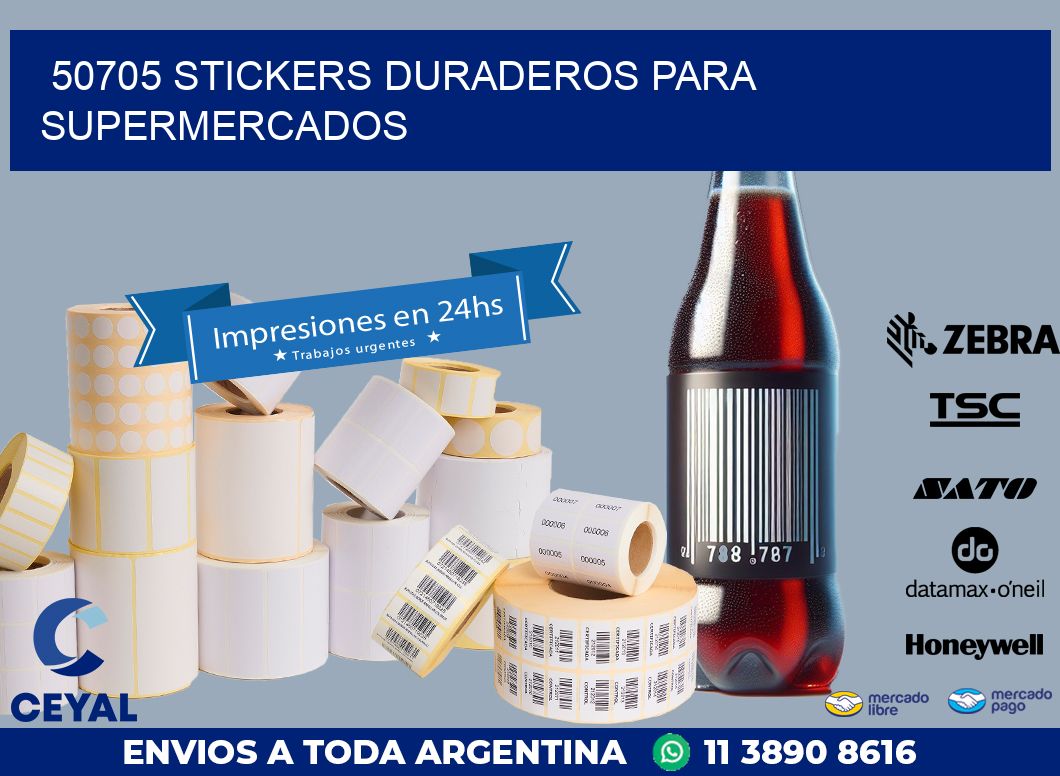 50705 STICKERS DURADEROS PARA SUPERMERCADOS