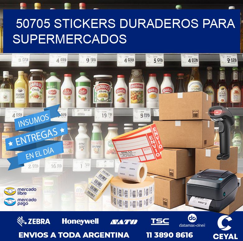 50705 STICKERS DURADEROS PARA SUPERMERCADOS