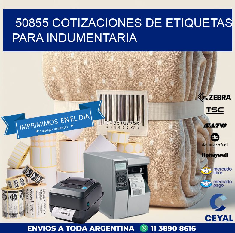50855 COTIZACIONES DE ETIQUETAS PARA INDUMENTARIA