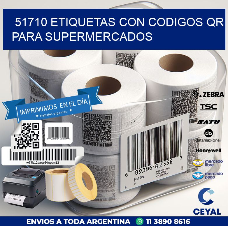 51710 ETIQUETAS CON CODIGOS QR PARA SUPERMERCADOS